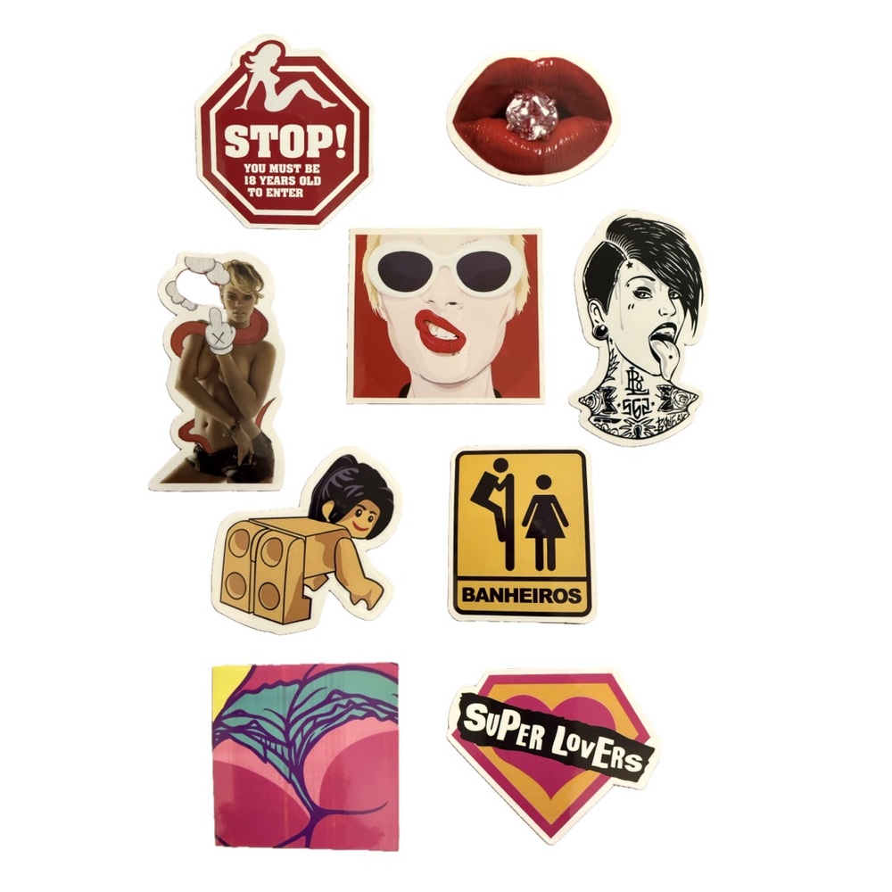 Assorted Urban Skateboarding Adult Pop Art Sticker Pack